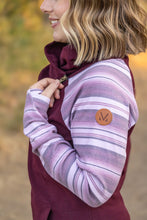 Load image into Gallery viewer, Classic Zoey ZipCowl Sweatshirt in Berry Serape
