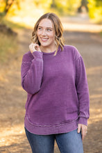 Load image into Gallery viewer, Vintage Wash Pullover - Purple
