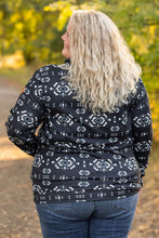 Load image into Gallery viewer, Soft Funnel Neck Top - Black Geometric
