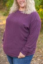 Load image into Gallery viewer, Corrine Ribbed Pullover Top - Plum
