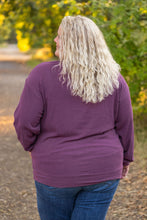 Load image into Gallery viewer, Corrine Ribbed Pullover Top - Plum
