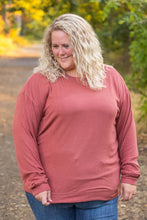 Load image into Gallery viewer, Corrine Ribbed Pullover Top - Terra Cotta
