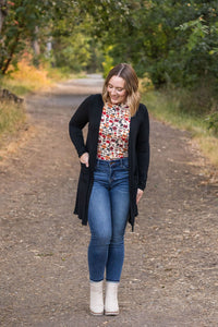 Blair Long Sleeve Top in Red Floral