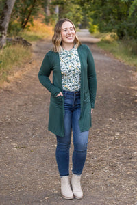 Blair Long Sleeve Top in Green Floral