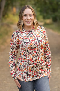 Blair Long Sleeve Top in Red Floral