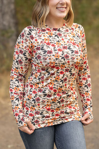 Blair Long Sleeve Top in Red Floral