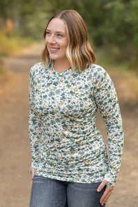 Blair Long Sleeve Top in Green Floral