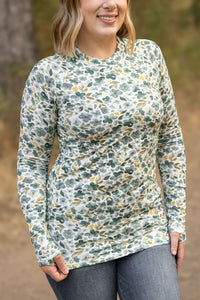 Blair Long Sleeve Top in Green Floral