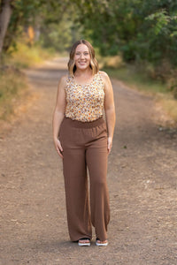 Presley Palazzo Pants - Coffee