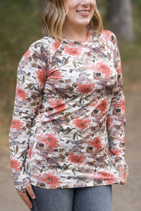 Blair Long Sleeve Top in Floral Sunset