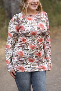 Blair Long Sleeve Top in Floral Sunset