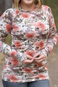 Blair Long Sleeve Top in Floral Sunset