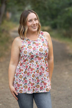 Load image into Gallery viewer, Renee Ruffle Tank - Fall Boho Floral
