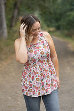 Load image into Gallery viewer, Renee Ruffle Tank - Fall Boho Floral
