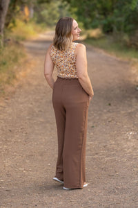 Presley Palazzo Pants - Coffee