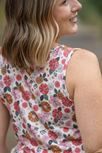 Load image into Gallery viewer, Renee Ruffle Tank - Fall Boho Floral
