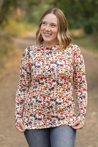 Blair Long Sleeve Top in Red Floral