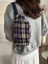 Load image into Gallery viewer, Plaid Adjustable Strap Crossbody Bag (multiple color options)
