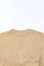 Load image into Gallery viewer, Cable-Knit Button Down V-Neck Cardigan (multiple color options)
