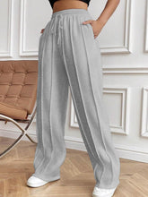 Load image into Gallery viewer, Drawstring Elastic Waist Pants with Pockets (multiple color options)
