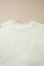 Load image into Gallery viewer, HOWDY Patched Round Neck Sherpa Sweatshirt
