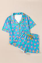 Load image into Gallery viewer, Flower Half Sleeve Top and Shorts Lounge/PJ Set  (multiple color options)
