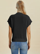 Load image into Gallery viewer, Mock Neck Short Sleeve Sweater (multiple color options)
