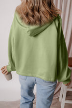 Load image into Gallery viewer, Pocketed Half Zip Dropped Shoulder Hoodie (multiple color options)
