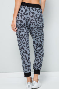 Leopard Contrast Lounge Sweatpants