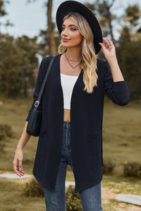 Open Front Long Sleeve Cardigan (multiple color options)