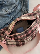 Load image into Gallery viewer, Plaid Adjustable Strap Crossbody Bag (multiple color options)
