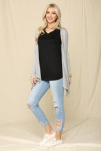 Load image into Gallery viewer, Open Front Knit Cardigan in Grey
