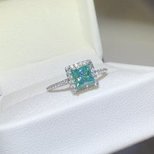 Load image into Gallery viewer, 2 Carat 925 Sterling Silver Moissanite Square Shape Ring
