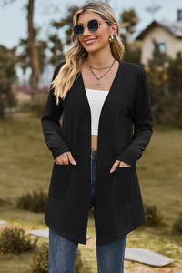 Open Front Long Sleeve Cardigan (multiple color options)