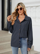 Load image into Gallery viewer, Button Up Long Sleeve Shirt with Breast Pockets (multiple color options)
