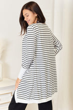 Load image into Gallery viewer, Striped Open Front Longline Cardigan
