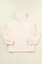 Load image into Gallery viewer, Drawstring Turtleneck Long Sleeve Sweatshirt (2 color options)
