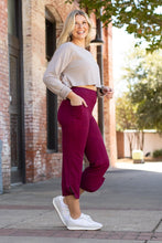 Load image into Gallery viewer, The Courtney - Maroon High Waisted Gaucho Pants
