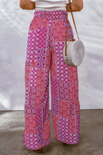 Load image into Gallery viewer, Drawstring Printed Wide Leg Pants (multiple color/print options)
