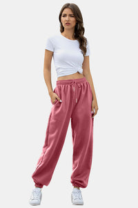 Elastic Waist Joggers with Pockets  (multiple color options)