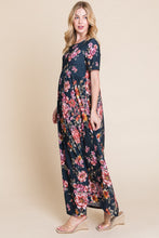 Load image into Gallery viewer, Floral Short Sleeve Maxi Dress
