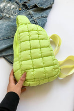 Load image into Gallery viewer, Quilted Nylon Crossbody  Bag  (multiple color options)
