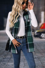 Load image into Gallery viewer, Plaid Button Up Vest (multiple color options)
