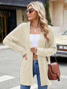 Open Front Long Sleeve Cardigan (multiple color options)