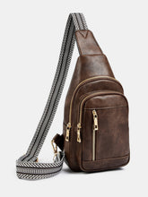 Load image into Gallery viewer, PU Leather Adjustable Strap Crossbody Bag (multiple color options)
