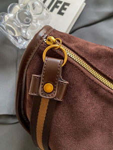 Suede Adjustable Strap Shoulder Bag (multiple color options)