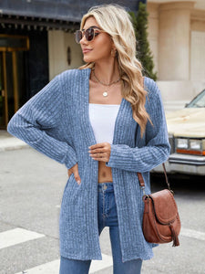 Open Front Long Sleeve Cardigan (multiple color options)