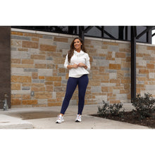 Load image into Gallery viewer, Navy FLEECE Full Length with Pocket Leggings  - Luxe Leggings by Julia Rose®
