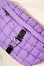 Load image into Gallery viewer, Carabiner Bubble Texture Quilted Sling Bag (multiple color options)
