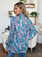 Load image into Gallery viewer, Printed Smocked Long Sleeve Blouse
